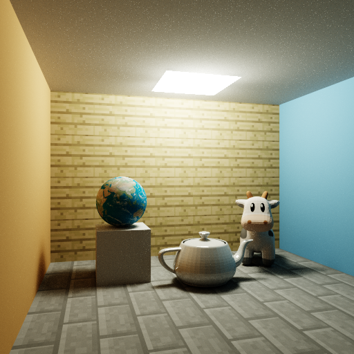 Scene rendered with the pathtracer